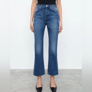 Toteme Cropped Kick Denim Jeans Sz 27/30